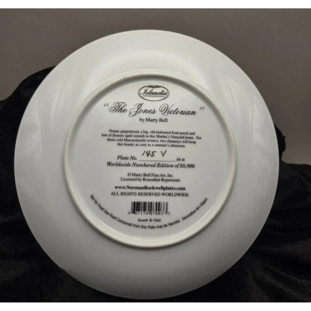 1993 Limited Edition Numbered 145 Porcelain Collectible Plate By Marty Bell B#32